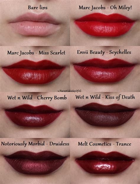 red lipstick for warm undertones.